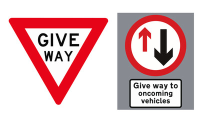 give way multiple signn