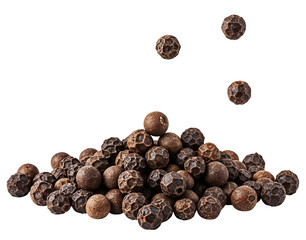 Fototapeta premium Black pepper (peas) , isolated on transparent background, png