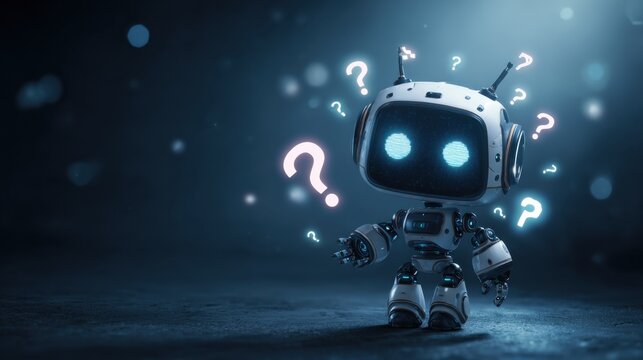 Exploring curiosity in robotics studio environment digital art futuristic concept whimsical viewpoint