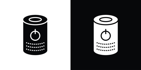 Smart speaker icon, simple flat style. for ui or ux designs