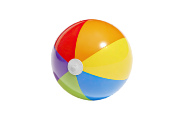 Vibrant colorful beach ball (1)