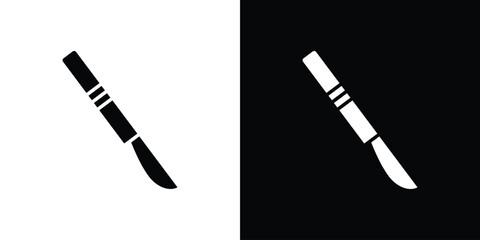 Scalpel icon, simple flat style. for ui or ux designs