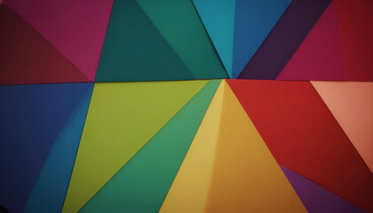 Obraz premium abstract colorful background with triangles