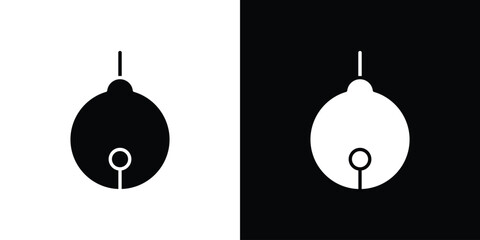 Jingle bell icon, simple flat style. for ui or ux designs