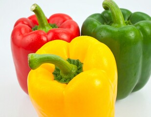 red yellow and green peppers