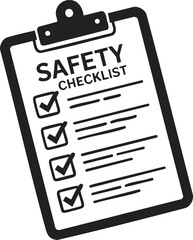 Safety checklist, inspection list, safety procedures, task management, workplace safety, risk assessment tool, compliance guidelines
