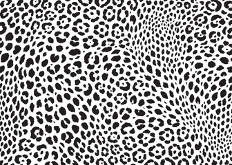 Leopard pattern design. Animal print vector illustration background. Wildlife fur skin design illustration for web, home decor, fashion, surface, graphic design