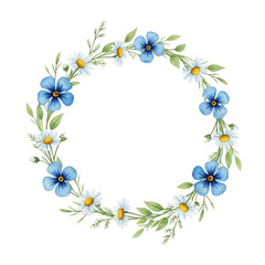 Obraz premium Sapphire Summer Wreath