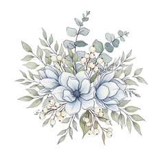 Obraz premium Twilight Blue Botanicals