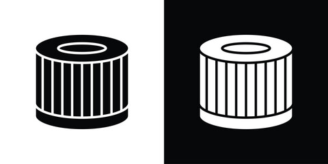 Air filter icon, simple flat style. for ui or ux designs