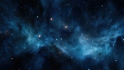 Naklejka premium Deep space nebula filled with stars (1)