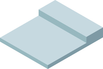 사각 구조 바닥 공간