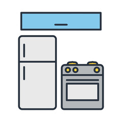 A trio of modern comfort: chilled air, fresh food, and warm meals. The quiet backbone of a well-run home.