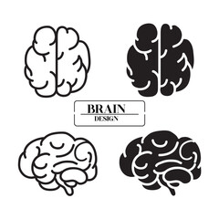 Abstract illustration of a human brain outline on a digital background, modern artistic concept of neural connections, intelligence, creativity, and cognitive thinking visualization