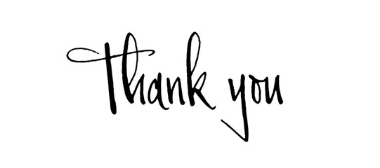  Thank you hand drawn inscription with lines. Calligraphic inscription, vector illustration VECTOR EPS 