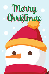 Holiday greeting card with cheerful Christmas party vector