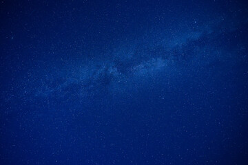 Fototapeta premium Night sky with many stars and milky way
