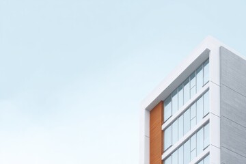 Modern building design showcases sleek lines and contrasting col