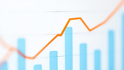 Analyzing Financial Growth A Detailed View of Bar Chart and Line Graph Depicting Business Performance and Market Trends for Strategic Decision Making and Investment