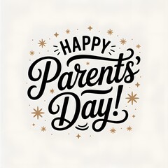 A heartwarming and modern illustration celebrating Parents' Day, featuring a loving family of three in a tender embrace, symbolizing parental love and gratitude.