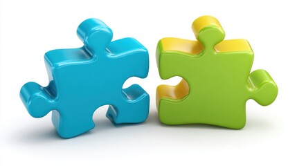 Fototapeta premium Puzzle. Business strategy, success solution, jigsaw games symbol. Idea metaphor. Creative idea, connection, challenge, partnership, teamwork, match