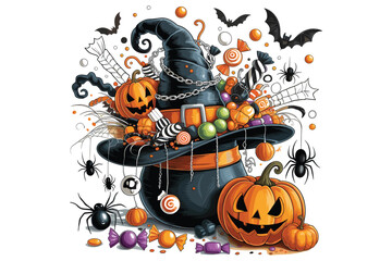 Halloween T-Shirt Vector Bundle | Spooky SVG PNG Designs for Cricut & Silhouette