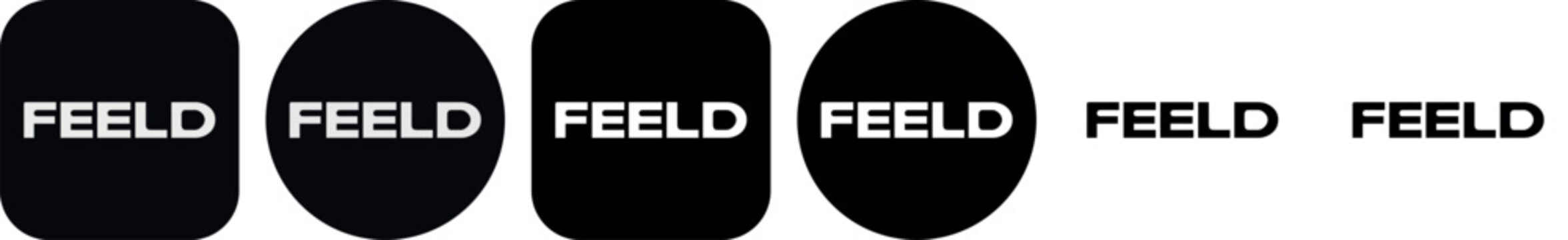 Feeld Icon Set Vector Full Editable Bundle App Logo Collection Editable SVG and Transparent PNG