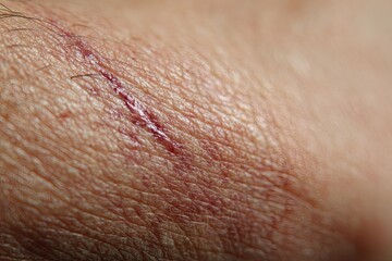 Close-up of a skin abrasion
