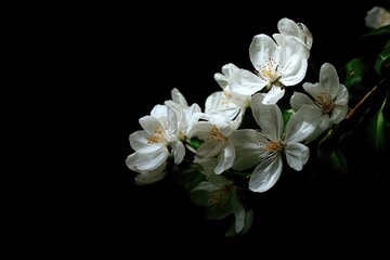 Close-up of delicate white blossoms (1)