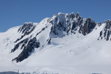 Snow Covered mountains in Antarctica