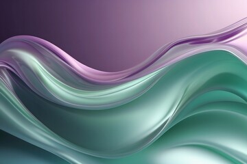 Obraz premium liquid bubble shapes on fluid gradient abstract background