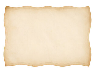 Obraz premium Aged parchment paper: A weathered sheet of aged parchment paper, evoking a sense of history, ready for your message.
