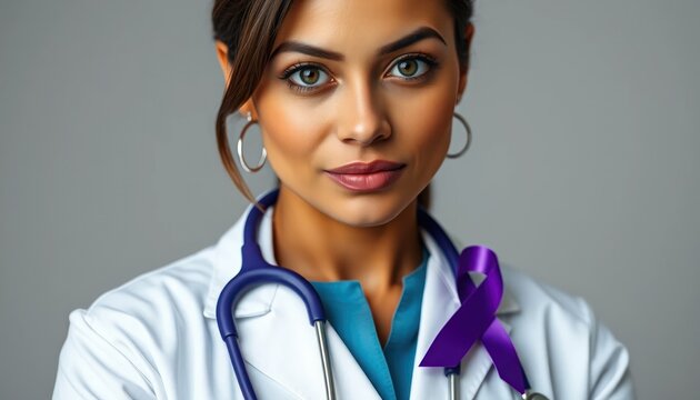 Portrait of a compassionate female doctor promoting a healthcare awareness cause