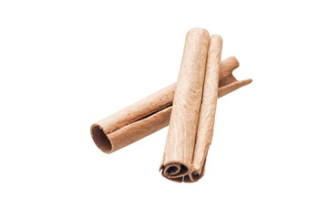 cinnamon sticks on an isolated background