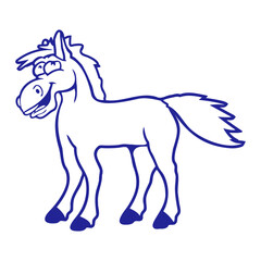 Horse Laughs Funny Witty Grimace Silly Comic Fun