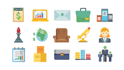 Business and finance icons collection