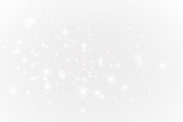 Magical glowing bokeh lights with sparkles on soft blurred background. Elegant dreamy festive atmosphere.