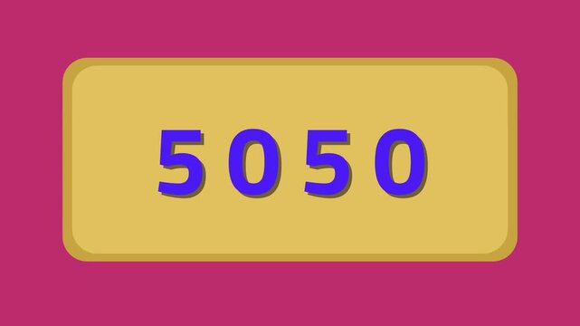 Ten thousand to one number counting animation illustration graphic vector design for business finance learning concept