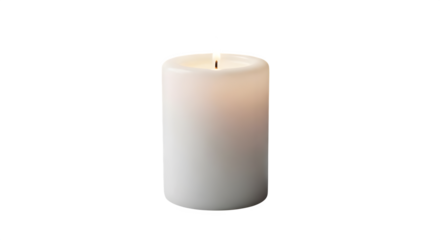 A single white candle burning on black background    .ai generative, transparent background, white background. isolated on white background, png, jpeg, jpg.