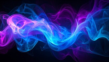 Obraz premium Abstract colorful smoke waves