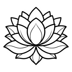 Obraz premium vector illustration of lotus