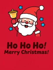 Ho Ho Ho Santa Claus Illustration