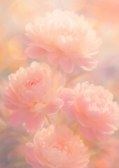 Fototapeta premium Soft pastel pink flowers