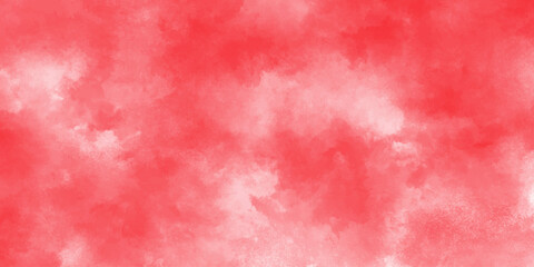 Abstract Red vibrant watercolor background. White and red gradient colorful background design. Hand drawn paper texture. Aquarelle painted brushstrokes painting backdrop.	