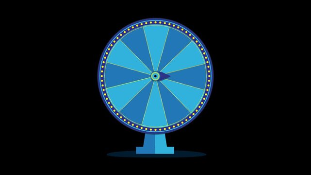 Wheel of fortune game prize spin gambling luck chance winning reward roulette casino fortune wheel vector