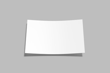 a5 landscape flyer blank mockup