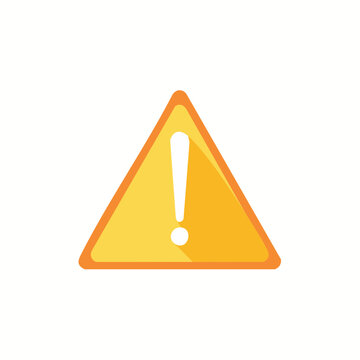 A clean and modern 3D icon of a yellow triangle with a white exclamation mark, representing a warning, caution, or alert. This image is perfect for any design to convey attention or a potential issue.
