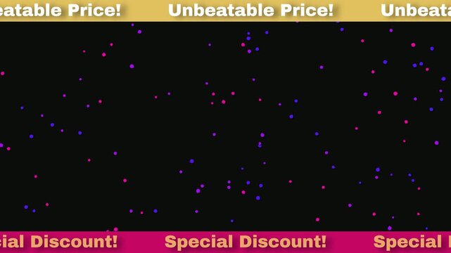 Discount Banner: Capturing the eye with an enticing offer, a bold Special Discount banner, inviting customers to seize the Unbeatable Price.