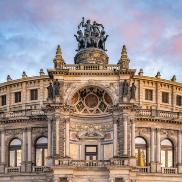 Historic Semperoper Dresden, Saxony, Germany 