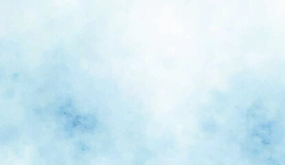 Fototapeta premium Soft blue watercolor background with gentle texture and abstract cloud-like patterns. Perfect for stationery, invitations, web design, and artistic or minimalist projects.